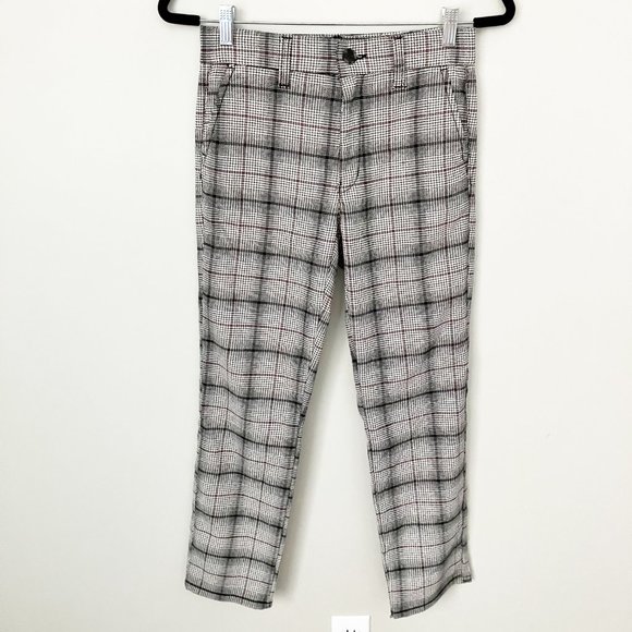 American Eagle super high rise skinny plaid trouser NWT size 00 - Picture 2 of 10